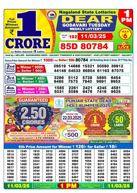 29 tarikh dear lottery sambad|Lottery Sambad Results .